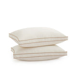 Engineered to deliver superior sleep comfort and an elevated loft, this comfortable pillow is thoughtfully designed to ensure optimal spinal alignment and offers plenty of neck support. It is an ideal pillow choice for side sleepers, effectively reducing pressure points to enhance comfort during sleep.