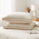Engineered to deliver superior sleep comfort and an elevated loft, this comfortable pillow is thoughtfully designed to ensure optimal spinal alignment and offers plenty of neck support. It is an ideal pillow choice for side sleepers, effectively reducing pressure points to enhance comfort during sleep.