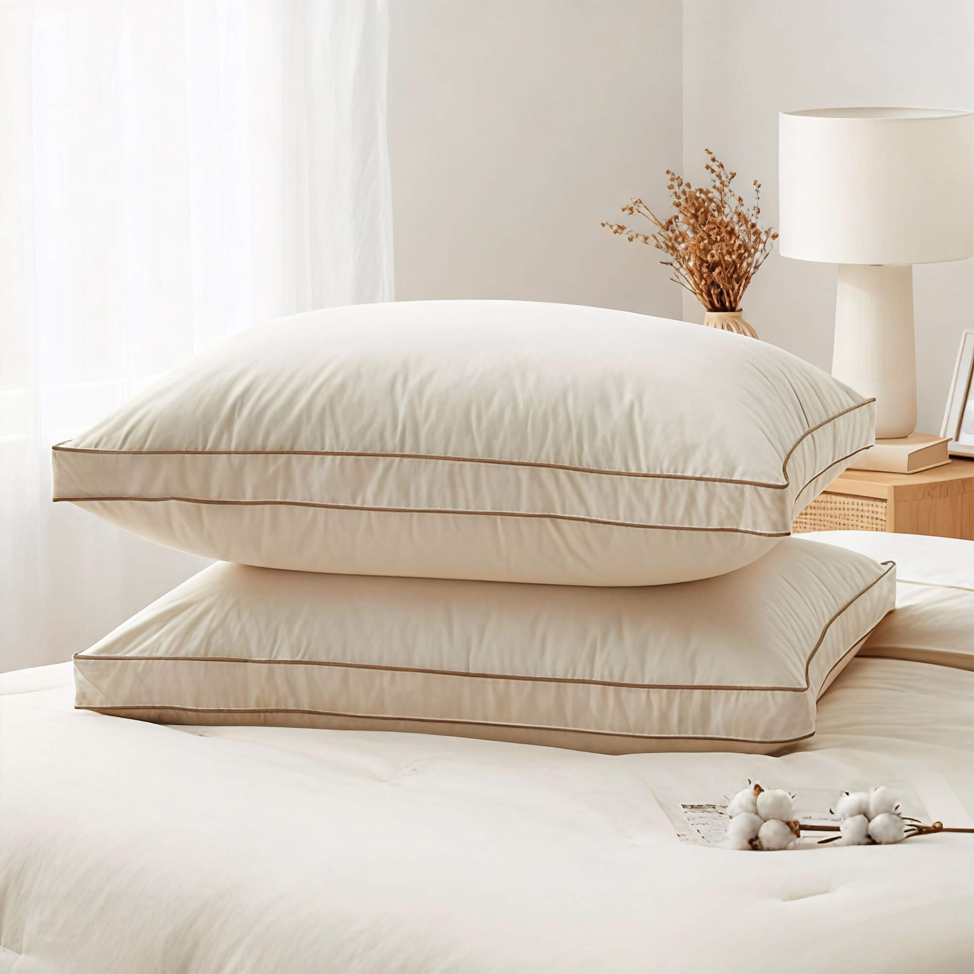 Engineered to deliver superior sleep comfort and an elevated loft, this comfortable pillow is thoughtfully designed to ensure optimal spinal alignment and offers plenty of neck support. It is an ideal pillow choice for side sleepers, effectively reducing pressure points to enhance comfort during sleep.