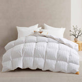 All Seasons White Goose Down Feather Comforter