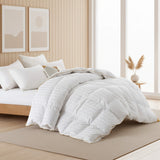 All Seasons White Goose Down Feather Comforter